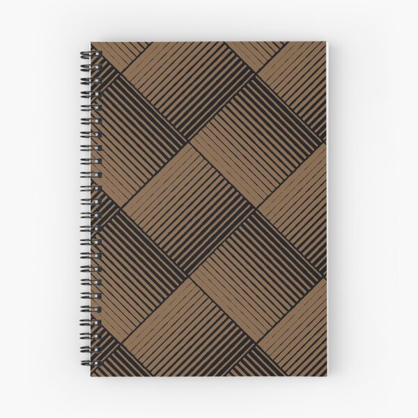Item preview, Brown and Black Square Mosaic Stripe Pattern Coordinates w/ Sherwin Williams 2022 Popular Color Uber Umber SW 9107 designed and sold by ColorOfTheYears.