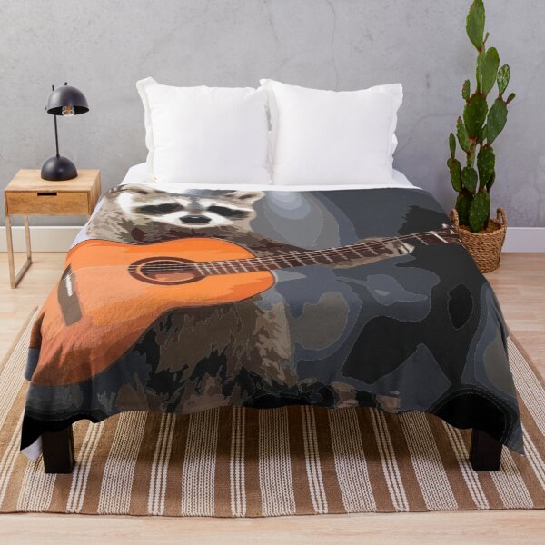 Item preview, Rock n roll musician raccoon designed and sold by Karine Dupras.