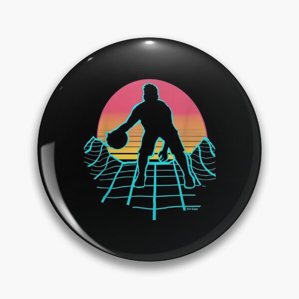 Artikelvorschau, Basketball Retrowave-Spieler entworfen und verkauft von dominique235.
