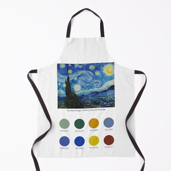 Item preview, Colour Palette of The Starry Night (1889) by Vincent Van Gogh designed and sold by CoffeewithAnh.