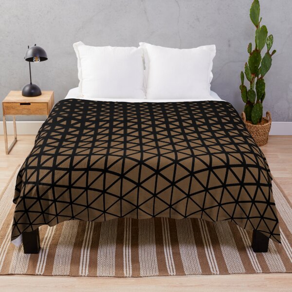 Item preview, Brown and Black Triangle Gradient Wave Pattern Coordinates w/ Sherwin Williams 2022 Popular Color Uber Umber SW 9107 designed and sold by ColorOfTheYears.