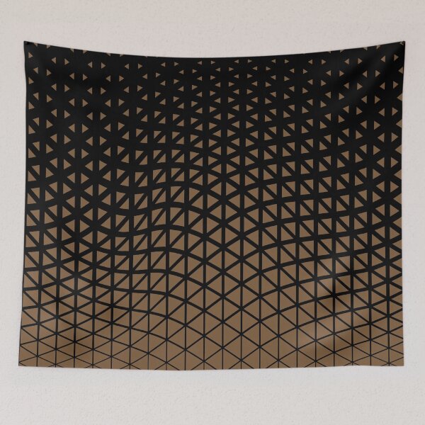 Item preview, Brown and Black Triangle Gradient Wave Pattern Coordinates w/ Sherwin Williams 2022 Popular Color Uber Umber SW 9107 designed and sold by ColorOfTheYears.