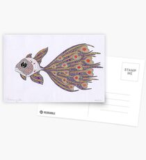 Fish of hearts (original sold) Postcards
