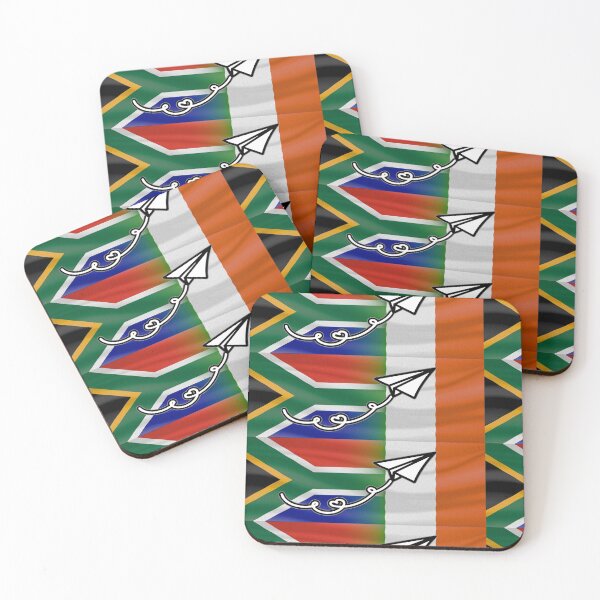Item preview, South Africa Ireland flightpath (CLEAN) designed and sold by SolidEarthArt.
