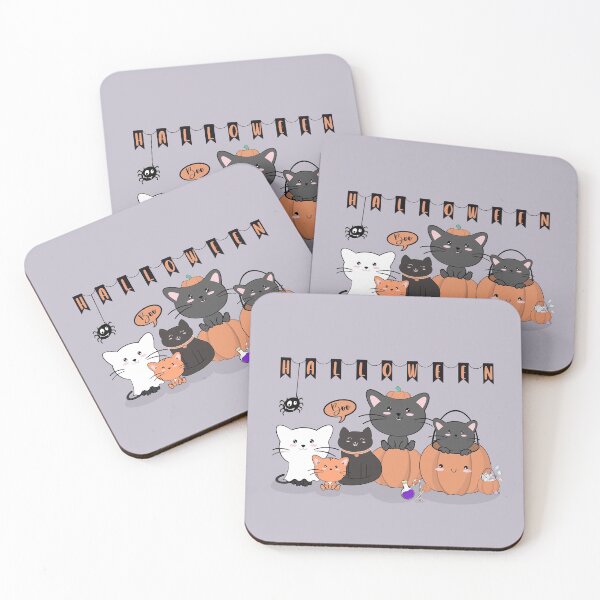 Item preview, Happy Halloween Cats designed and sold by smoochugs.