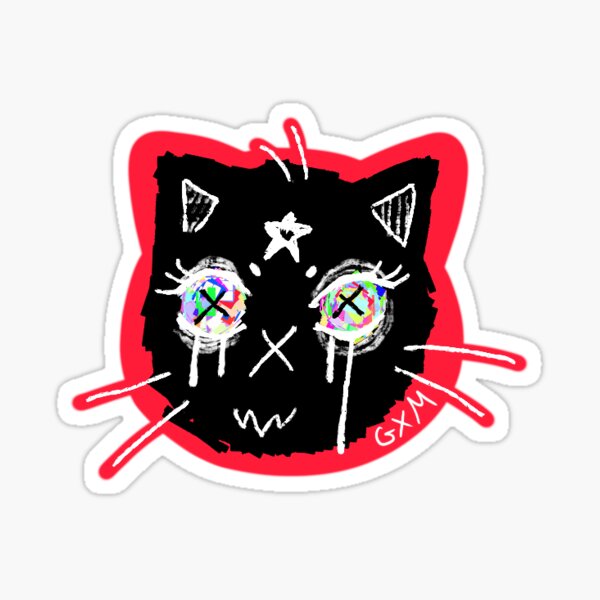 Sticker Vide De Chat Laid Par Ghostiexmink Redbubble