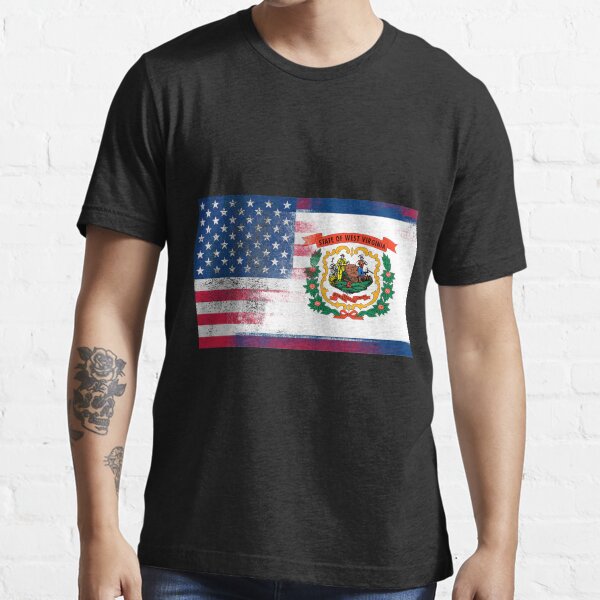West Virginia American Flag Tee Essential T-Shirt
