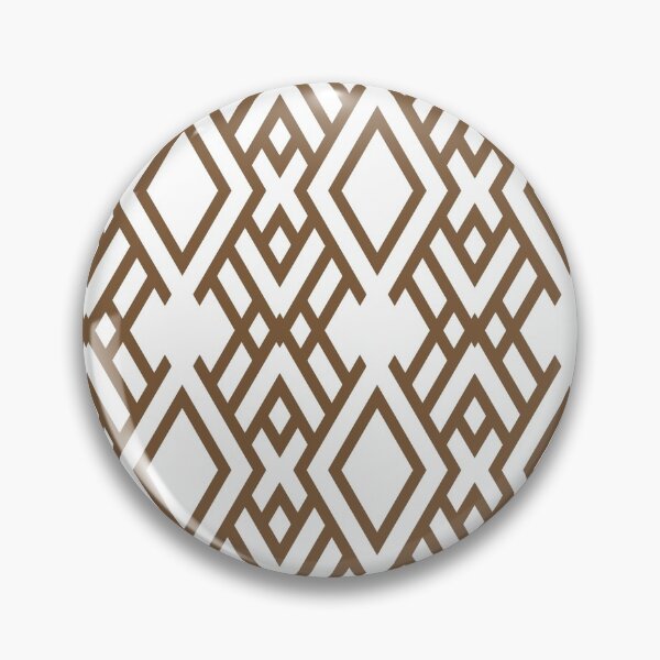 Item preview, Brown and White Ornamental Art Deco Pattern Coordinates w/ Sherwin Williams 2022 Popular Color Uber Umber SW 9107 designed and sold by ColorOfTheYears.