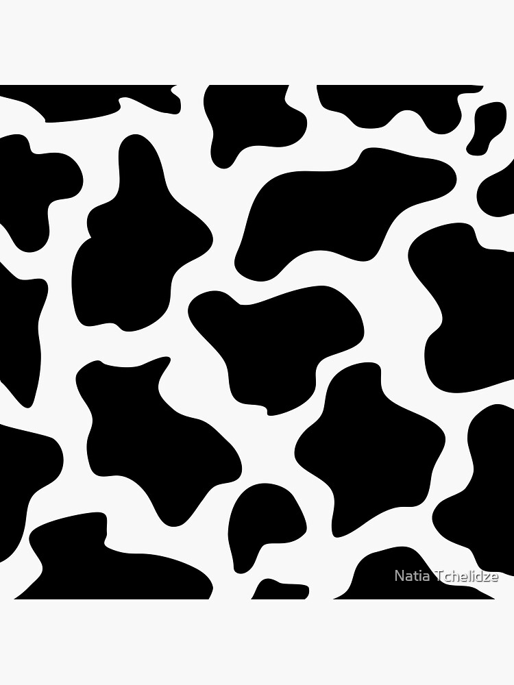 Pegatina Fondo De Impresión De Vaca Moo Patrón De Vaca Vaca Sin Costuras Textura De Vaca De 3875