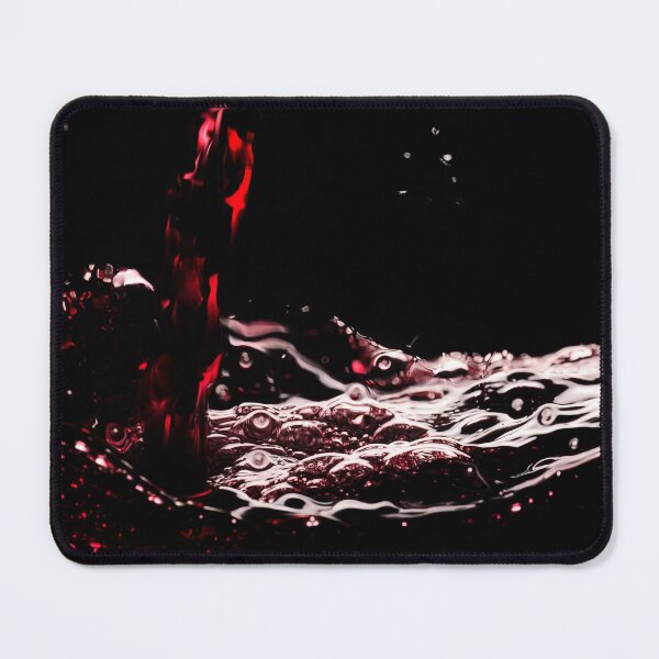 Item preview, Pouring red wine in a glass - dark background designed and sold by wineandwords.