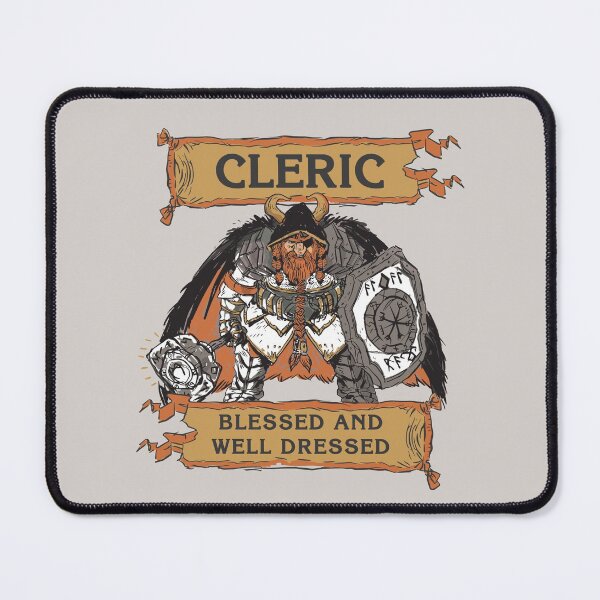 Item preview, Tabletop RPG Cleric - Blessed And Well Dressed designed and sold by DungeonCrawlers.