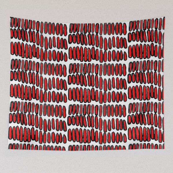 Item preview, Rods red abstract freehand weird mysterious message understanding designed and sold by G-M-Designs.