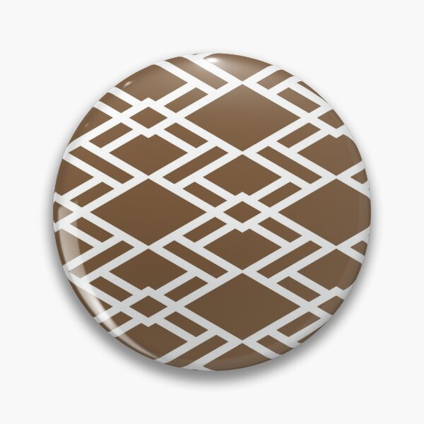 Item preview, Brown and White Minimal Diamond Tile Pattern Coordinates w/ Sherwin Williams 2022 Popular Color Uber Umber SW 9107 designed and sold by ColorOfTheYears.