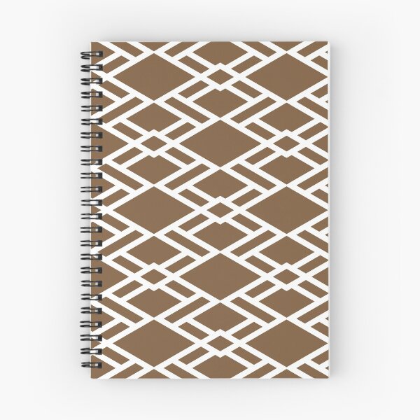 Item preview, Brown and White Minimal Diamond Tile Pattern Coordinates w/ Sherwin Williams 2022 Popular Color Uber Umber SW 9107 designed and sold by ColorOfTheYears.