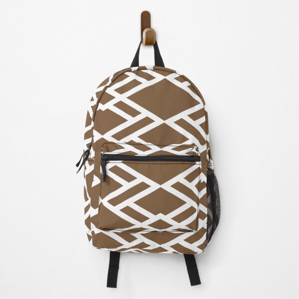 Item preview, Brown and White Minimal Diamond Tile Pattern Coordinates w/ Sherwin Williams 2022 Popular Color Uber Umber SW 9107 designed and sold by ColorOfTheYears.