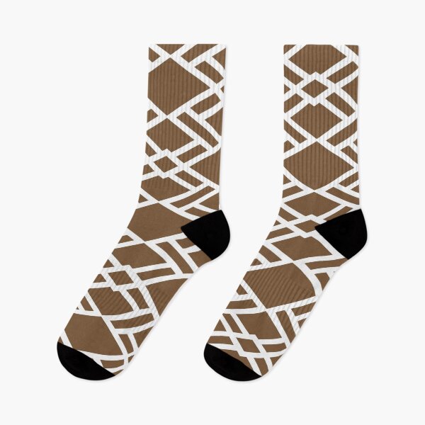 Item preview, Brown and White Minimal Diamond Tile Pattern Coordinates w/ Sherwin Williams 2022 Popular Color Uber Umber SW 9107 designed and sold by ColorOfTheYears.