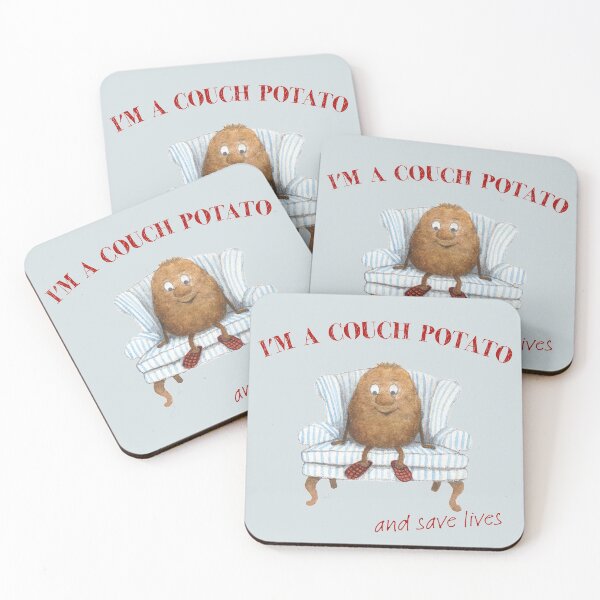 Item preview, I'm a COUCH POTATO and save lives designed and sold by bettinabk.