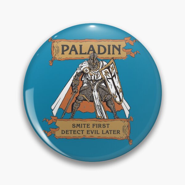 Item preview, Tabletop RPG Paladin - Smite First, Detect Evil Later designed and sold by DungeonCrawlers.
