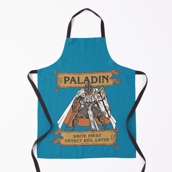 Item preview, Tabletop RPG Paladin - Smite First, Detect Evil Later designed and sold by DungeonCrawlers.