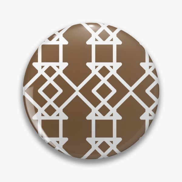 Item preview, Brown and White Tessellation Line Pattern 27 Coordinates w/ Sherwin Williams 2022 Popular Color Uber Umber SW 9107 designed and sold by ColorOfTheYears.