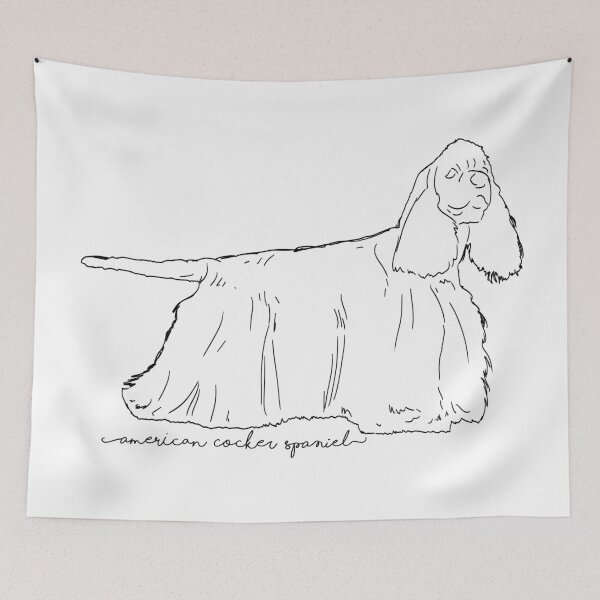 Item preview, American Cocker Spaniel sketch designed and sold by paulrommer.