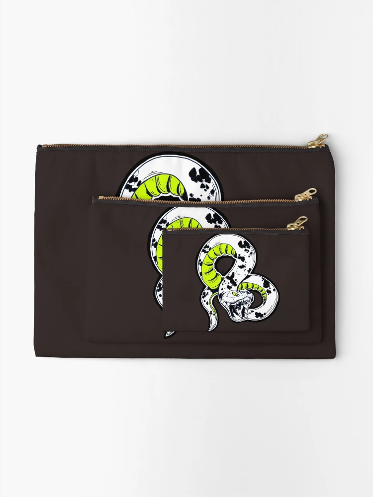 Thumbnail 2 of 4, Zipper Pouch, Python designed and sold by e-grayline.