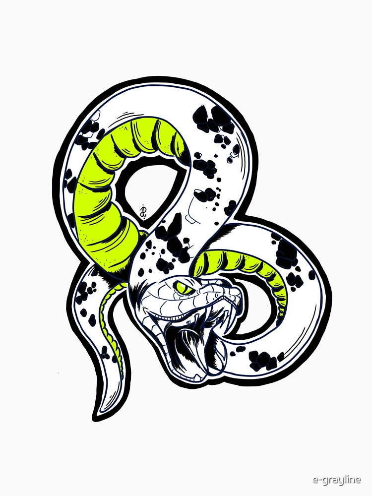 Thumbnail 6 of 6, Pullover Hoodie, Python designed and sold by e-grayline.