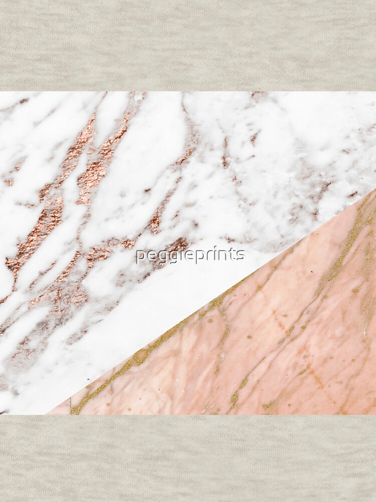 Rose gold marble blended by peggieprints