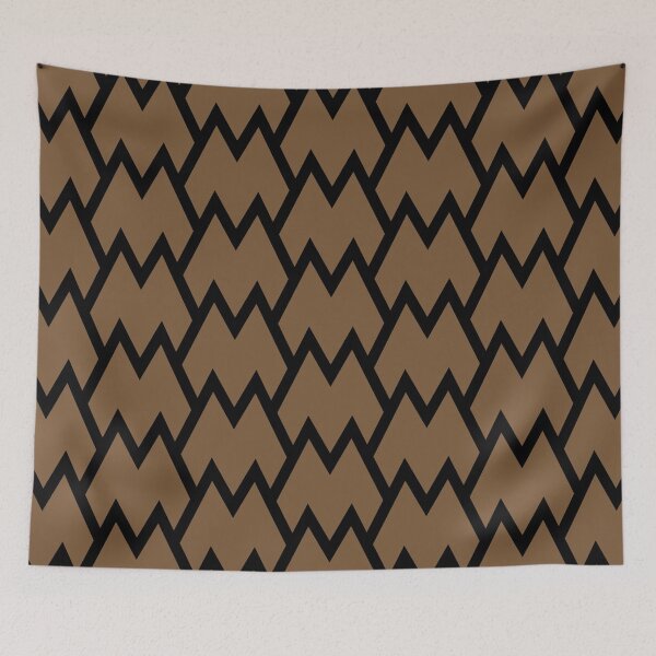 Item preview, Brown and Black Tessellation Line Pattern 18 Coordinates w/ Sherwin Williams 2022 Popular Color Uber Umber SW 9107 designed and sold by ColorOfTheYears.