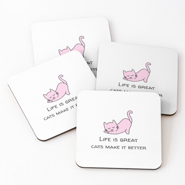Item preview, Pink Kitten T-Shirtcats make life better- pink kitten  designed and sold by Danimols.