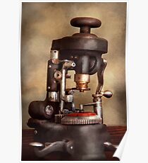 Optometry - Lens cutting machine Poster