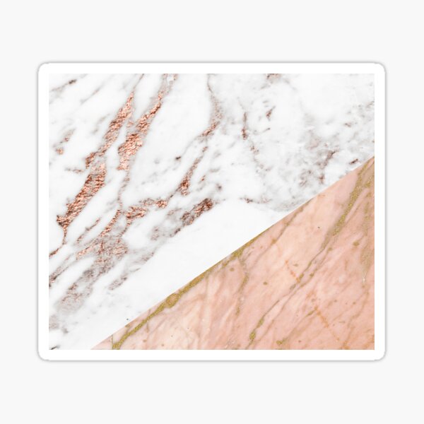Rose gold marble blended Sticker