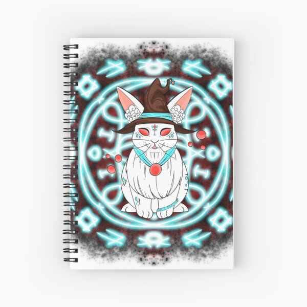 The rabbit witch / illustration magic Spiral Notebook