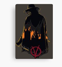 V for Vendetta 1st Version. Canvas Print
