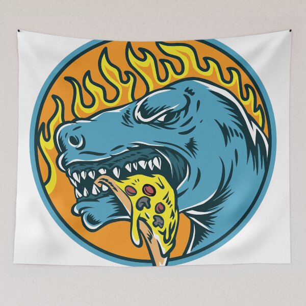 Item preview, Dinosaur Eat Pizza  designed and sold by Si Pakne.