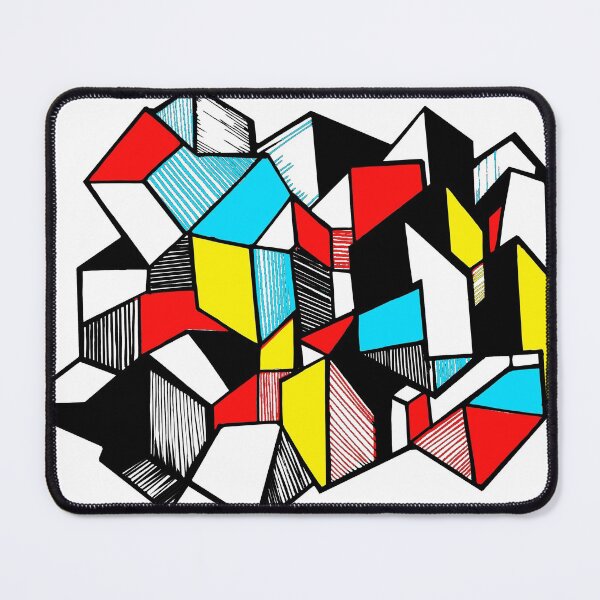 Item preview, Geometric City futuristic abstract cool designed and sold by Carolina Salazar.