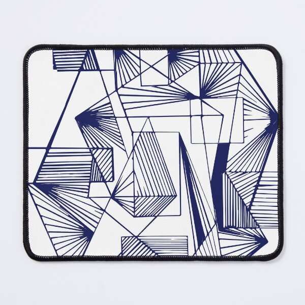 Item preview, Blue Geometric abstract  Modern designed and sold by Carolina Salazar.