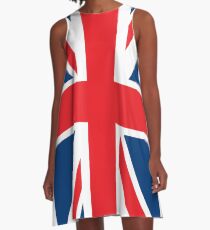 Flag of the Flag of the Great Britain A-Line Dress