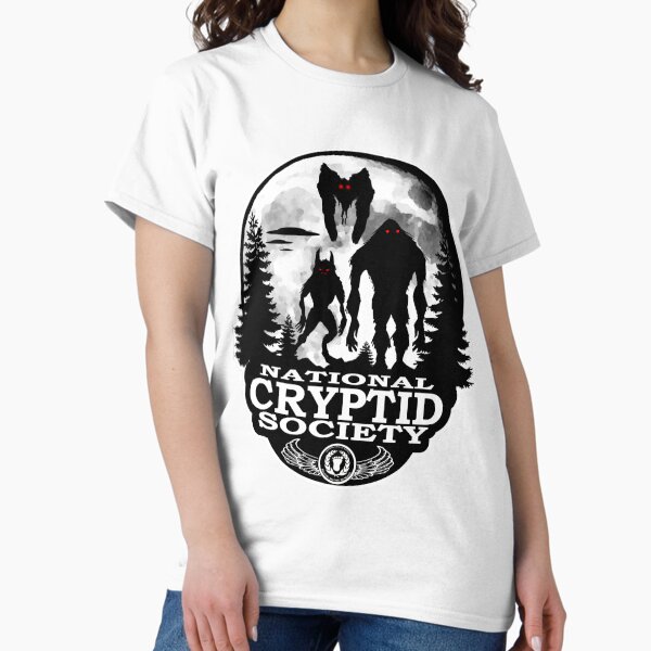 Aperçu de l'œuvre Bigfoot, Dogman, Mothman, OVNIs; Société nationale des cryptides créée et vendue par NationalCryptid.
