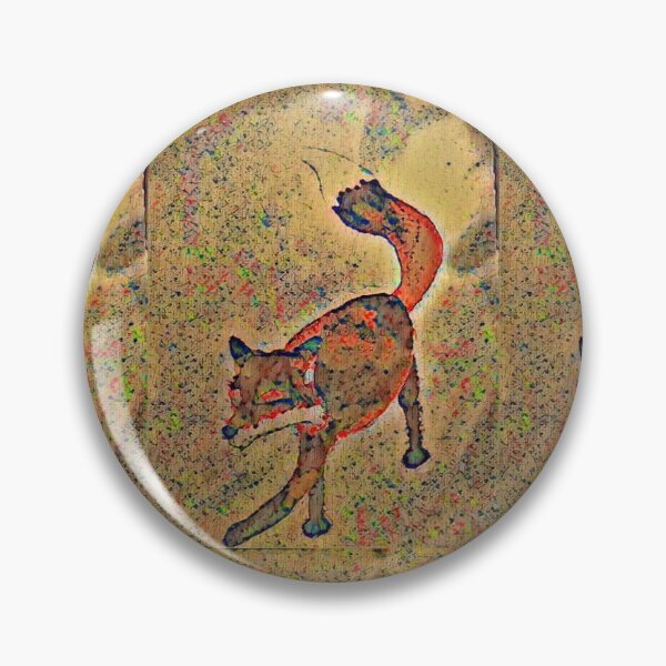 Item preview, Fox, original watercolor with art filter designed and sold by InkyandCotton.