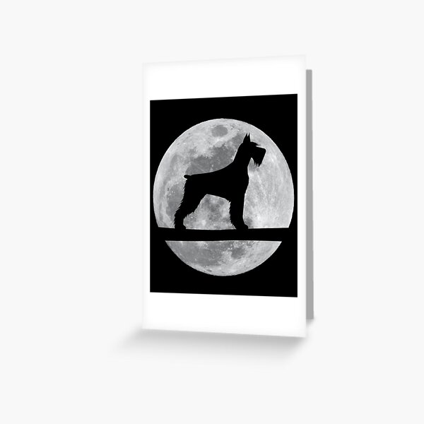 Item preview, Giant Schnauzer Dog Night Moon giant schnauzer Lover designed and sold by alaechamlal.