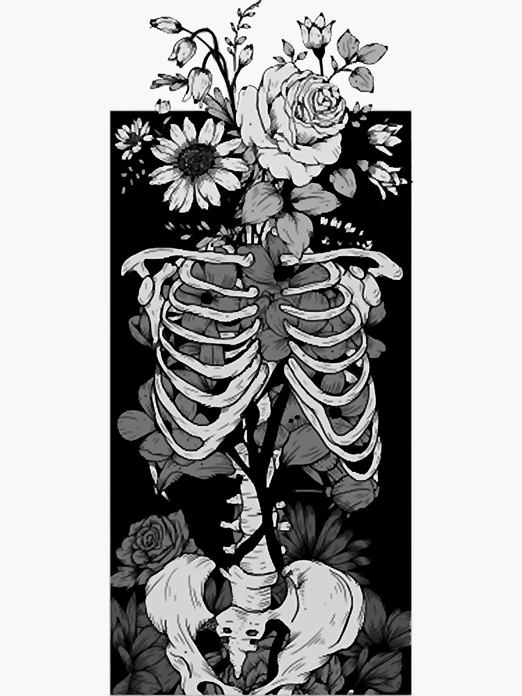 Gothic Flower And Bones 14 by vinhthitam