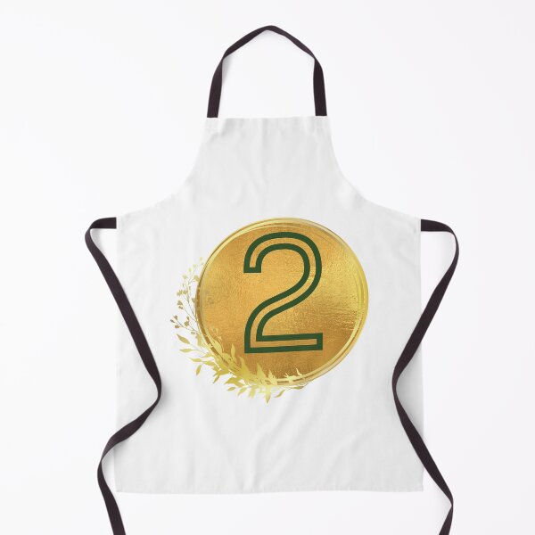 Item preview, Number 2 letter green in gold circle leaf designed and sold by Benchamart.