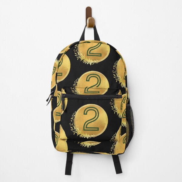 Item preview, Number 2 letter green in gold circle leaf designed and sold by Benchamart.