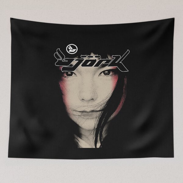Item preview, Bjork Homogenic Vintage Face Photograph Logo (Black) designed and sold by hypelaboratory.