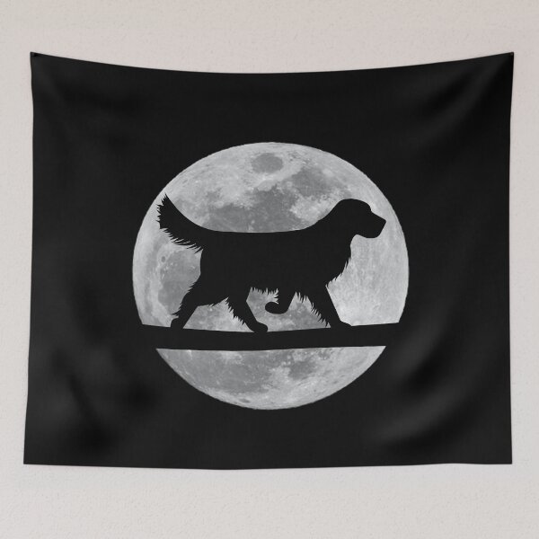 Item preview, Golden Retriever Dog Night Moon golden retriever Lover designed and sold by alaechamlal.