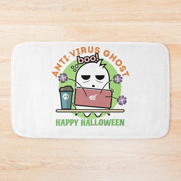 Item preview, Halloween Antivirus Cute Ghost Boo designed and sold by BoldTigerDesign.