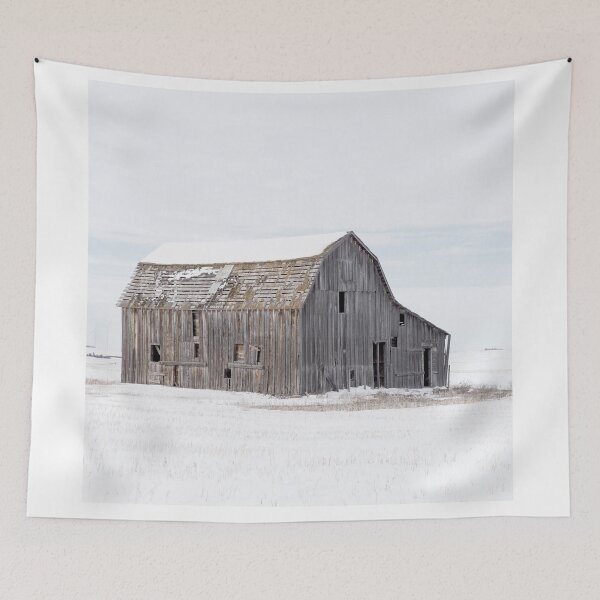 Item preview, Farm barn in winter designed and sold by Shawa Shop.