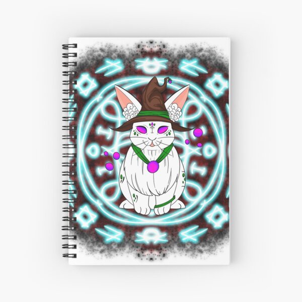 The rabbit witch / illustration magic Spiral Notebook