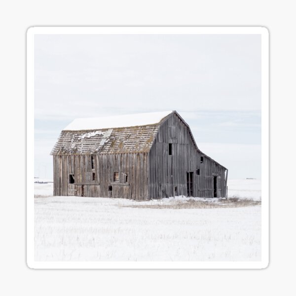 Item preview, Farm barn in winter designed and sold by Shawa Shop.